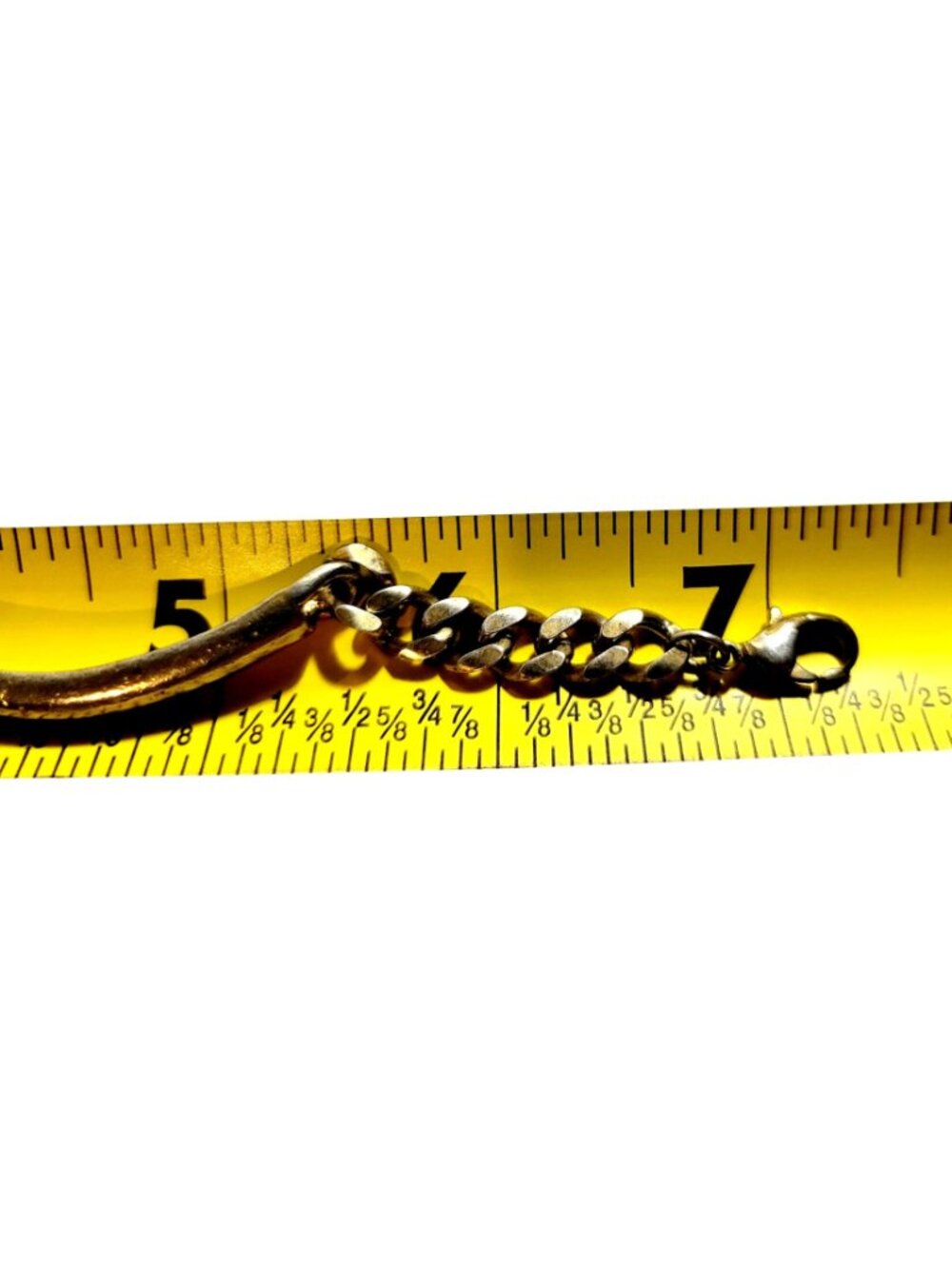 Possible Maison Margiela Chain ID Bracelet Brass w Polished Silver Overlay 2 Bar - Picture 5 of 5